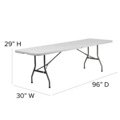 Flash Furniture 8-Foot Bi-Fold Granite White Plastic Banquet And Event Folding Table With Carrying Handle -Flash Furniture Sales Store GUEST 2fb0932d d1c4 4914 bcf4 e6af63b3662c