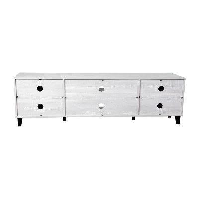 Flash Furniture Nelson 70" Mid Century Modern TV Stand For Up To 60" TV's With Adjustable Shelves And Dual Storage Compartments, Gray 10 Flash Furniture Nelson 70" Mid Century Modern TV Stand For Up To 60" TV's With Adjustable Shelves And Dual Storage Compartments, Gray - Image 10