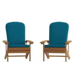 Flash Furniture Charlestown Set Of 2 All-Weather Poly Resin Wood Adirondack Chairs With Cushions For Deck, Porch, And Patio 32 Flash Furniture Charlestown Set Of 2 All-Weather Poly Resin Wood Adirondack Chairs With Cushions For Deck, Porch, And Patio -Flash Furniture Sales Store GUEST 315e06e3 6fbc 4831 86e6 89a08e5cf010