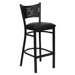 Flash Furniture Black Coffee Back Metal Restaurant Barstool -Flash Furniture Sales Store GUEST 31863871 e77b 4a5d 9b4c 75041d653678