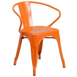 Flash Furniture Commercial Grade Metal Indoor-Outdoor Chair With Arms -Flash Furniture Sales Store GUEST 31fe9622 bec5 42cf 9b6c 5079008fdee4