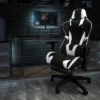 Flash Furniture Gaming Desk And Footrest Reclining Gaming Chair Set With Cup Holder, Headphone Hook, And Monitor/Smartphone Stand