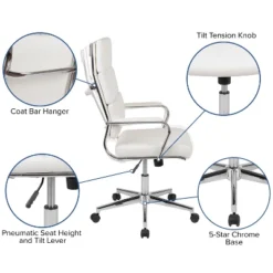 Flash Furniture Hansel High Back White LeatherSoft Contemporary Panel Executive Swivel Office Chair 23 Flash Furniture Hansel High Back White LeatherSoft Contemporary Panel Executive Swivel Office Chair -Flash Furniture Sales Store GUEST 3277dd16 9e1e 4638 971f 428639491e2e