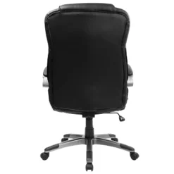 Flash Furniture High Back Black LeatherSoft Executive Swivel Office Chair With Titanium Nylon Base And Loop Arms -Flash Furniture Sales Store GUEST 3318f525 2e46 418c 91b0 fe4dab867be0