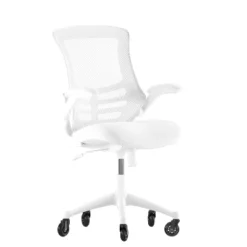 Flash Furniture Kelista Mid-Back Swivel Ergonomic Task Office Chair With Flip-Up Arms And Transparent Roller Wheels -Flash Furniture Sales Store GUEST 349757b0 abfe 4ff0 b093 6e944c0ef42a
