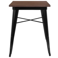 Flash Furniture 23.5" Square Metal Indoor Table With Rustic Wood Top -Flash Furniture Sales Store GUEST 36f57cbd 483d 468b 8ec4 cd9e1b95b13c