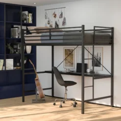 Flash Furniture Jake Metal Loft Bed Frame With Desk, Protective Guard Rails And Ladder For Kids, Teens And Adults 17 Flash Furniture Jake Metal Loft Bed Frame With Desk, Protective Guard Rails And Ladder For Kids, Teens And Adults -Flash Furniture Sales Store GUEST 36fe7647 cf53 4df0 9358 da64f9049352