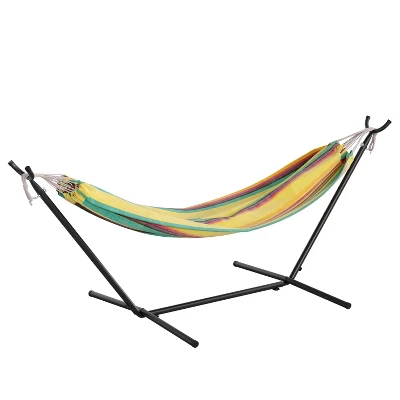 Flash Furniture Lola 2 Person Hammock With Stand And Premium Carry Bag, Cotton Hammock With Space Saving Steel Stand, 450 LBS. Static Weight Capacity 11 Flash Furniture Lola 2 Person Hammock With Stand And Premium Carry Bag, Cotton Hammock With Space Saving Steel Stand, 450 LBS. Static Weight Capacity - Image 11