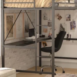 Flash Furniture Jake Metal Loft Bed Frame With Desk, Protective Guard Rails And Ladder For Kids, Teens And Adults 18 Flash Furniture Jake Metal Loft Bed Frame With Desk, Protective Guard Rails And Ladder For Kids, Teens And Adults -Flash Furniture Sales Store GUEST 374d4f46 090d 4be1 9e12 56a88cad1cd9