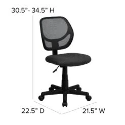 Flash Furniture Low Back Gray Mesh Swivel Task Office Chair With Curved Square Back -Flash Furniture Sales Store GUEST 396b7163 dd72 438e 9e18 8eacc15fa14c