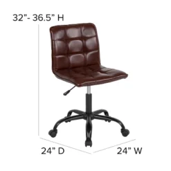 Flash Furniture Sorrento Home And Office Armless Task Office Chair With Tufted Back/Seat -Flash Furniture Sales Store GUEST 39932b85 8a4d 4a56 87ec f0b4b5abe1b7