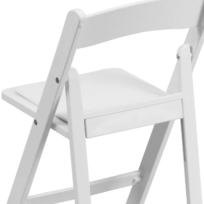 Flash Furniture 10 Pack Kids White Resin Folding Event Party Chair With Vinyl Padded Seat 6 Flash Furniture 10 Pack Kids White Resin Folding Event Party Chair With Vinyl Padded Seat - Image 6