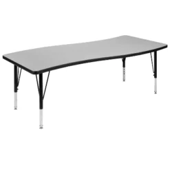 Flash Furniture 26"W X 60"L Rectangle Wave Flexible Collaborative Thermal Laminate Activity Table - Height Adjustable Short Legs 19 Flash Furniture 26"W X 60"L Rectangle Wave Flexible Collaborative Thermal Laminate Activity Table - Height Adjustable Short Legs -Flash Furniture Sales Store GUEST 3b97df04 1c31 40bf b986 e835dcde8cd8