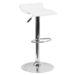 Flash Furniture Contemporary Vinyl Adjustable Height Barstool With Solid Wave Seat And Chrome Base -Flash Furniture Sales Store GUEST 3e2121c0 ecff 4ba3 90ec ab242e7f90fd