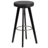 Flash Furniture Trenton Series 29'' High Contemporary Cappuccino Wood Barstool With Black Vinyl Seat