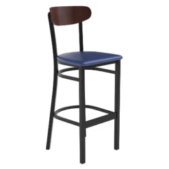 Flash Furniture Wright Commercial Grade Barstool With 500 LB. Capacity Steel Frame, Solid Wood Seat, And Boomerang Back -Flash Furniture Sales Store GUEST 3ec8ee2f 6cbe 47be 973e bd1905a7fb32