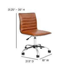 Flash Furniture Low Back Designer Armless Ribbed Swivel Task Office Chair -Flash Furniture Sales Store GUEST 3f16063f 08d7 42cf 9c7e 57ca712bfb84