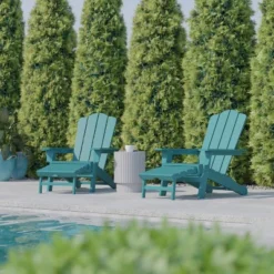 Flash Furniture Newport HDPE Adirondack Chair With Cup Holder And Pull Out Ottoman, All-Weather HDPE Indoor/Outdoor Lounge Chair -Flash Furniture Sales Store GUEST 408eaa25 5f96 4519 bf4f 6e7143332657