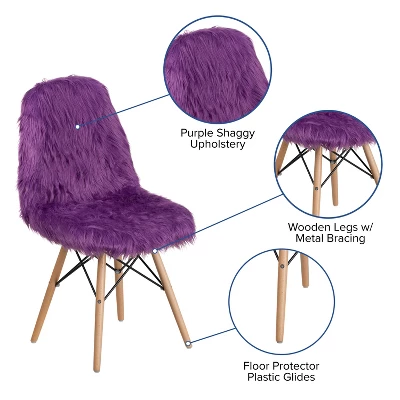 Flash Furniture Shaggy Dog Accent Chair 2 Flash Furniture Shaggy Dog Accent Chair - Image 2