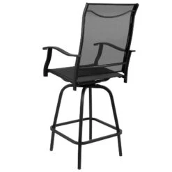 Flash Furniture Valerie Patio Bar Height Stools Set Of 2, All-Weather Textilene Swivel Patio Stools And Deck Chairs With High Back & Armrests -Flash Furniture Sales Store GUEST 43bb6de2 a674 4518 8010 c8b2c766049f