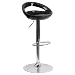 Flash Furniture Contemporary Plastic Adjustable Height Barstool With Rounded Cutout Back And Chrome Base -Flash Furniture Sales Store GUEST 43fa62fe 9a6d 42d5 bb6a e57a979b2440