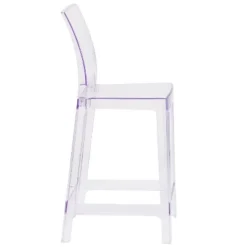 Flash Furniture Ghost Counter Stool With Square Back In Transparent Crystal -Flash Furniture Sales Store GUEST 44234576 684e 4691 a8e1 55a0710fe698
