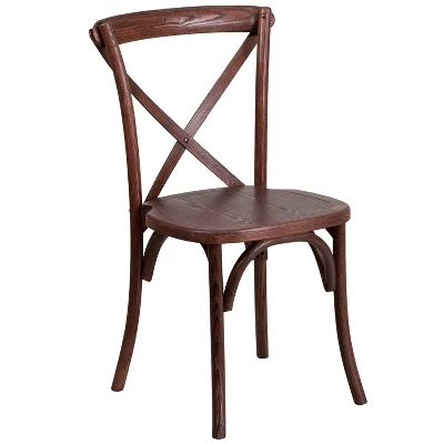 Flash Furniture HERCULES Series Stackable Wood Cross Back Chair 10 Flash Furniture HERCULES Series Stackable Wood Cross Back Chair - Image 10