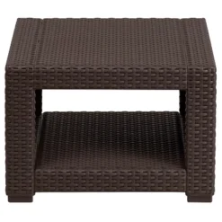 Flash Furniture Chocolate Brown Faux Rattan End Table -Flash Furniture Sales Store GUEST 45e07559 30ee 4d28 a26a e4be746b66b0