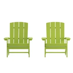 Flash Furniture Set Of 2 Charlestown All-Weather Poly Resin Wood Adirondack Chairs -Flash Furniture Sales Store GUEST 46217148 412d 4523 a08f da9f1b40309c