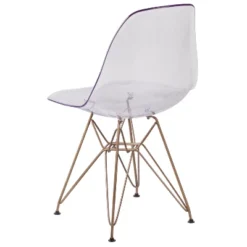Flash Furniture Elon Series Ghost Chair With Gold Metal Base -Flash Furniture Sales Store GUEST 46ac7d58 7659 4b5e 8e4f 4d60602518d4