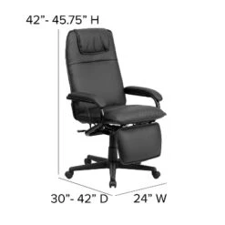 Flash Furniture High Back LeatherSoft Executive Reclining Ergonomic Swivel Office Chair With Arms -Flash Furniture Sales Store GUEST 47156e3f ccef 4f31 b8a0 5fd5f3e699c1