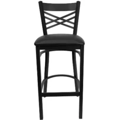Flash Furniture Black ''X'' Back Metal Restaurant Barstool -Flash Furniture Sales Store GUEST 47d2e3f0 8069 4346 ab00 8c1990be2ffe