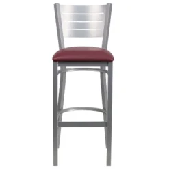 Flash Furniture Silver Slat Back Metal Restaurant Barstool -Flash Furniture Sales Store GUEST 47ee7d0c 4664 41cf b33f a211afc18d41