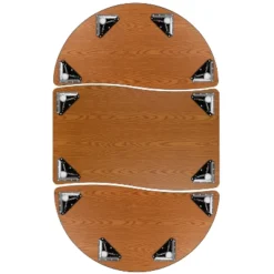 Flash Furniture 3 Piece 76" Oval Wave Flexible Grey Thermal Laminate Activity Table Set - Standard Height Adjustable Legs 25 Flash Furniture 3 Piece 76" Oval Wave Flexible Grey Thermal Laminate Activity Table Set - Standard Height Adjustable Legs -Flash Furniture Sales Store GUEST 4870f193 65bf 417f b8f0 d0fc64ad1583