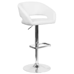Flash Furniture Contemporary Vinyl Adjustable Height Barstool With Rounded Mid-Back -Flash Furniture Sales Store GUEST 488f927a 97f4 4bde 95e5 a116a8b75a62