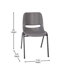 Flash Furniture HERCULES Series 661 Lb. Capacity Gray Ergonomic Shell Stack Chair With Black Frame And 16'' Seat Height, Set Of 5 15 Flash Furniture HERCULES Series 661 Lb. Capacity Gray Ergonomic Shell Stack Chair With Black Frame And 16'' Seat Height, Set Of 5 -Flash Furniture Sales Store GUEST 49fbe1fa 22af 4fc7 82a7 6ab7fd9bc5ba
