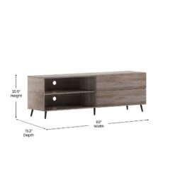 Flash Furniture Nelson 65" Mid Century Modern TV Stand For Up To 60" TV's With Adjustable Shelf And Storage Drawers -Flash Furniture Sales Store GUEST 4bfa500b 689a 4dcd beef 5aba4a4d647c