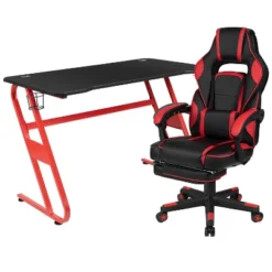 Flash Furniture Gaming Desk With Cup Holder/Headphone Hook & Reclining Back/Arms Gaming Chair With Footrest -Flash Furniture Sales Store GUEST 4c91d230 7213 4d68 8c2b 02f3b68e8082