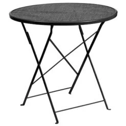 Flash Furniture Oia Commercial Grade 30" Round Indoor-Outdoor Steel Folding Patio Table -Flash Furniture Sales Store GUEST 4d02a9b6 81e7 4ae6 ba74 56761e6b6f98
