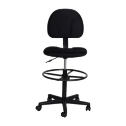 Flash Furniture Black Fabric Drafting Chair (Cylinders: 22.5''-27''H Or 26''-30.5''H) -Flash Furniture Sales Store GUEST 4d3ce4f8 2db4 4e21 8153 a16e4fc785a1