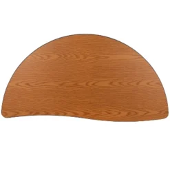Flash Furniture 47.5" Half Circle Wave Flexible Collaborative Thermal Laminate Activity Table - Height Adjustable Short Legs -Flash Furniture Sales Store GUEST 4e54209c 5178 4a01 88d4 5b939e82e66f