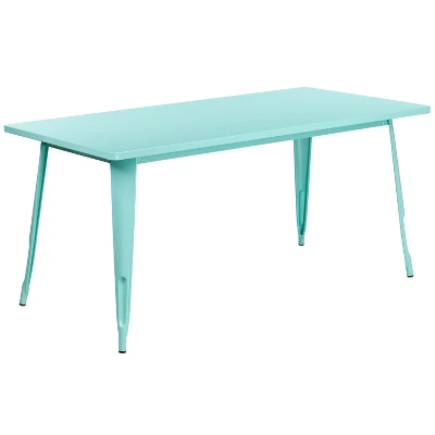 Flash Furniture Commercial Grade 31.5" X 63" Rectangular Metal Indoor-Outdoor Table 11 Flash Furniture Commercial Grade 31.5" X 63" Rectangular Metal Indoor-Outdoor Table - Image 11