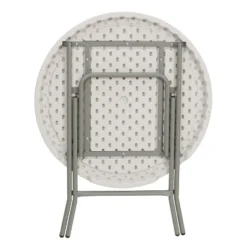 Flash Furniture 2.63-Foot Round Granite White Plastic Folding Table -Flash Furniture Sales Store GUEST 4f804191 d2ec 485d 8071 7ffcef6de9a5