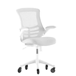 Flash Furniture Kelista Mid-Back Swivel Ergonomic Task Office Chair With Flip-Up Arms And Transparent Roller Wheels -Flash Furniture Sales Store GUEST 503dfe59 a97c 442a 8b84 32964ccbca58