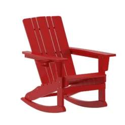 Flash Furniture Halifax HDPE Adirondack Chair With Cup Holder And Pull Out Ottoman, All-Weather HDPE Indoor/Outdoor Chair -Flash Furniture Sales Store GUEST 50bda221 855a 482f 9339 41f91afff085