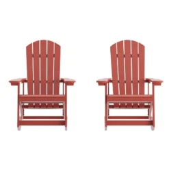 Flash Furniture Savannah All-Weather Poly Resin Wood Adirondack Rocking Chair With Rust Resistant Stainless Steel Hardware - Set Of 2 -Flash Furniture Sales Store GUEST 51de4852 8094 4721 a5b5 fed855751ba7