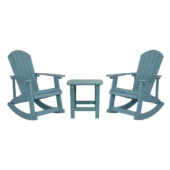 Flash Furniture Set Of 2 Savannah All-Weather Poly Resin Wood Adirondack Rocking Chairs With Side Table 23 Flash Furniture Set Of 2 Savannah All-Weather Poly Resin Wood Adirondack Rocking Chairs With Side Table -Flash Furniture Sales Store GUEST 51df23fb 38e0 4e48 a0bb 9c8c8f2bcd3b
