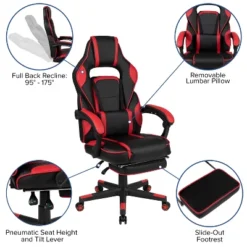 Flash Furniture Gaming Desk With Cup Holder/Headphone Hook/Removable Mousepad Top & Reclining Back/Arms Gaming Chair With Footrest -Flash Furniture Sales Store GUEST 52358082 ca4c 45c8 9eaf 3a2ee41b9626