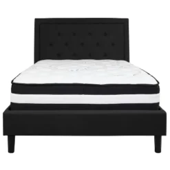 Flash Furniture Roxbury Full Size Tufted Upholstered Platform Bed In Black Fabric With Pocket Spring Mattress 5 Flash Furniture Roxbury Full Size Tufted Upholstered Platform Bed In Black Fabric With Pocket Spring Mattress -Flash Furniture Sales Store GUEST 52a314e4 7047 4060 bd35 66ac1ea6dbf5