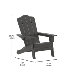 Flash Furniture Newport Adirondack Chair With Cup Holder, Weather Resistant HDPE Adirondack Chair -Flash Furniture Sales Store GUEST 53d1649c 6fff 4de8 a693 8637ed7304b2